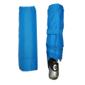 21 &#39;&#39; material de paraguas de mercado azul a prueba de viento 3 veces